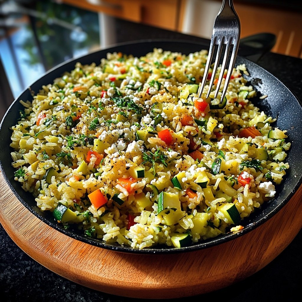 Healthy Zucchini Rice Skillet