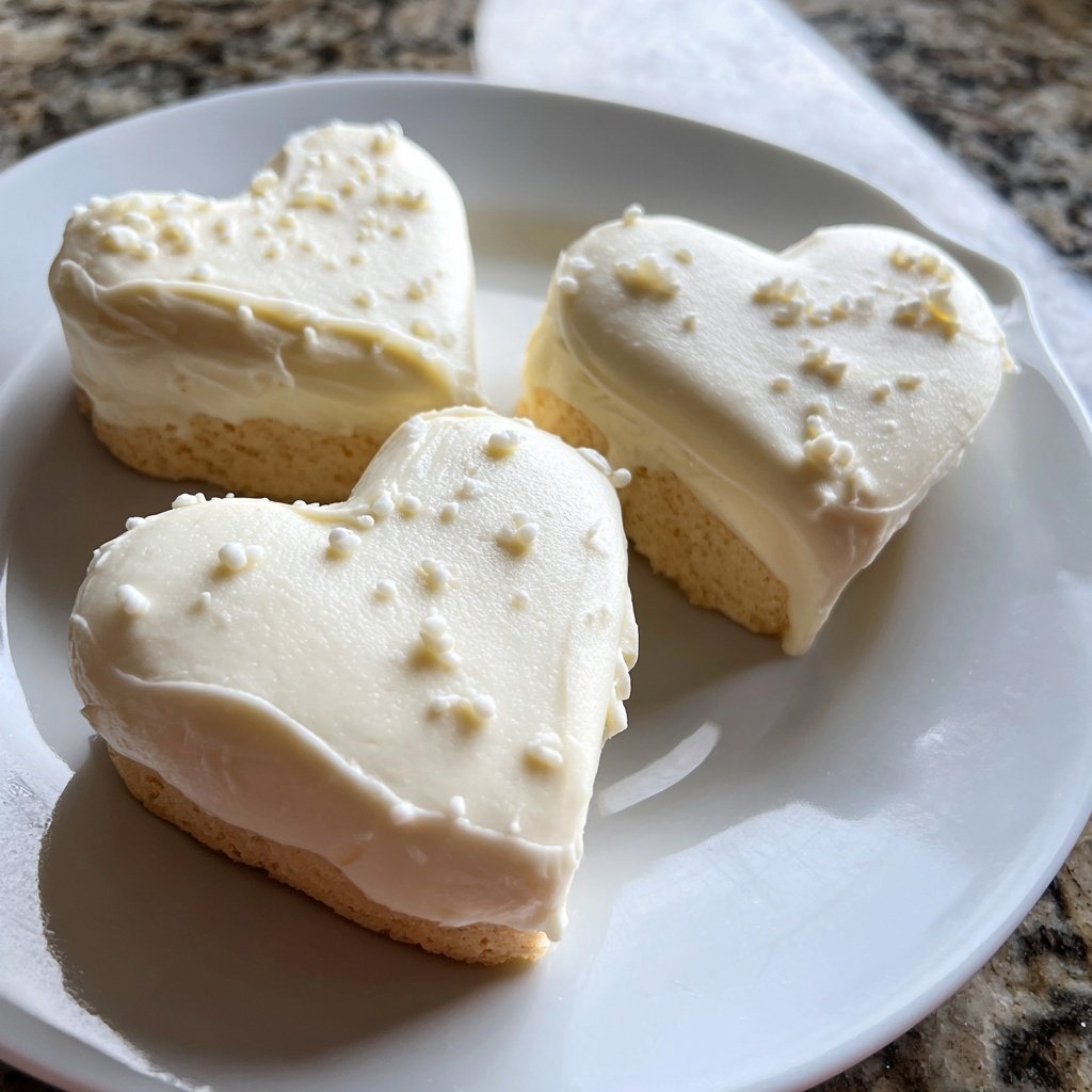Mini Heart Cake with Cream Cheese Frosting