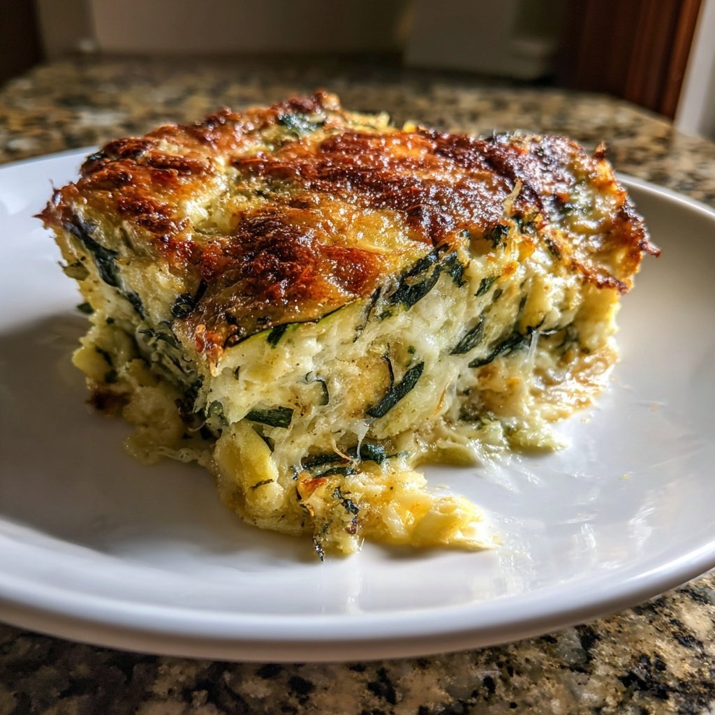 Baked Zucchini Spinach Casserole