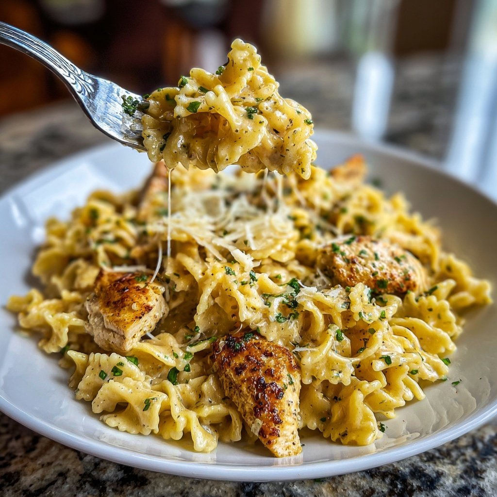 Garlic Butter Chicken Pasta Skillet