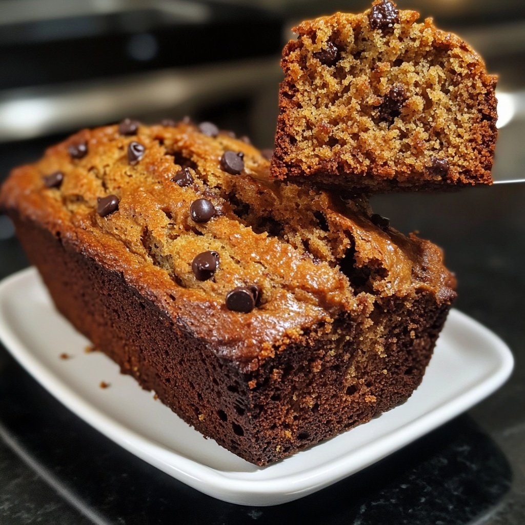 Banana Bread with Mini Chocolate Chips Recipe