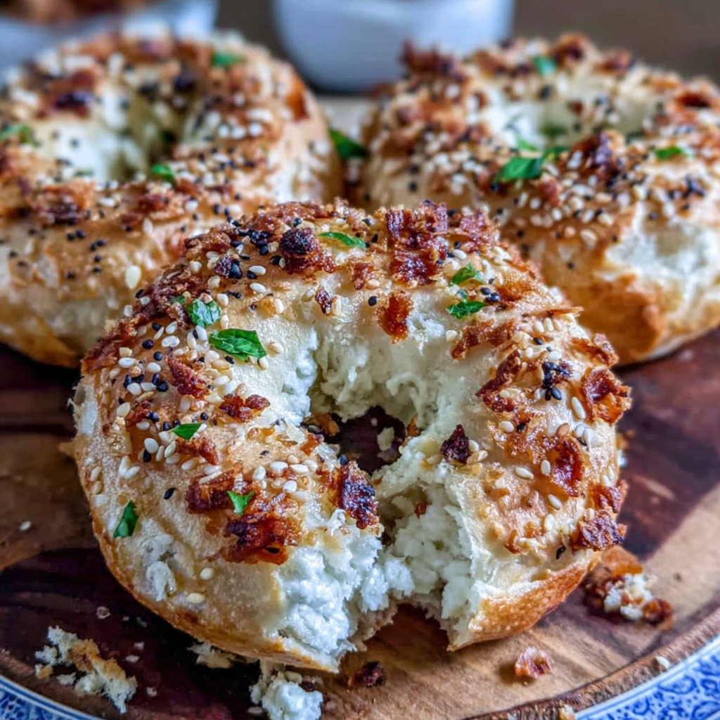 Air Fryer Yogurt Bagels