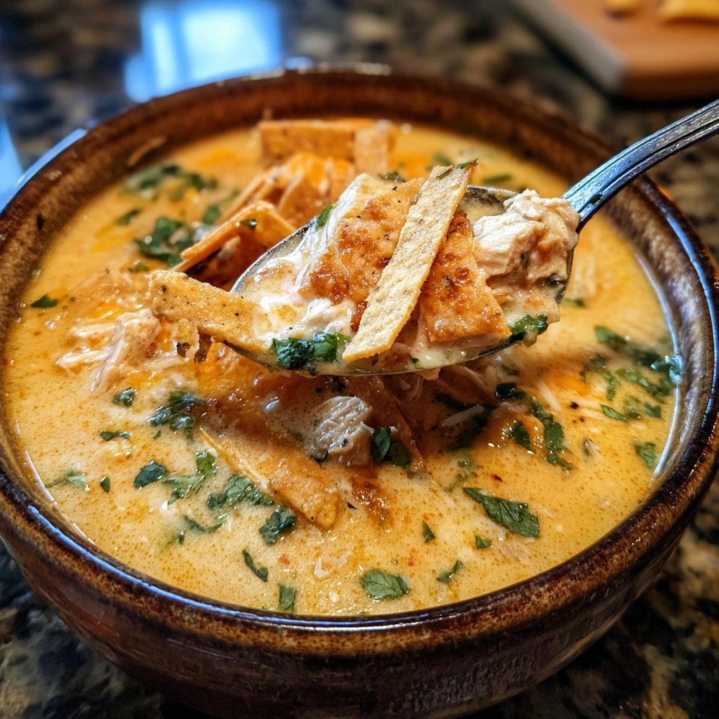 Creamy Chicken Tortilla Soup