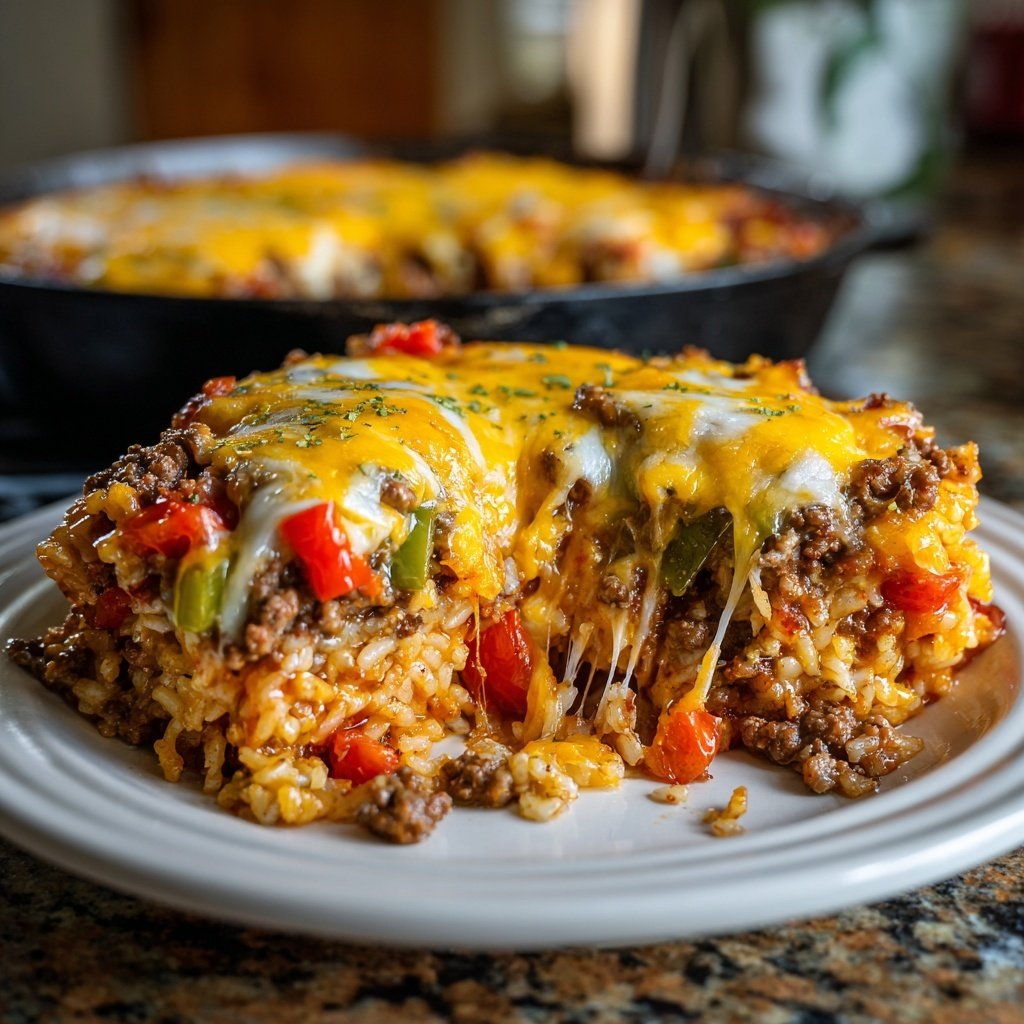 Ground Beef Rice Casserole