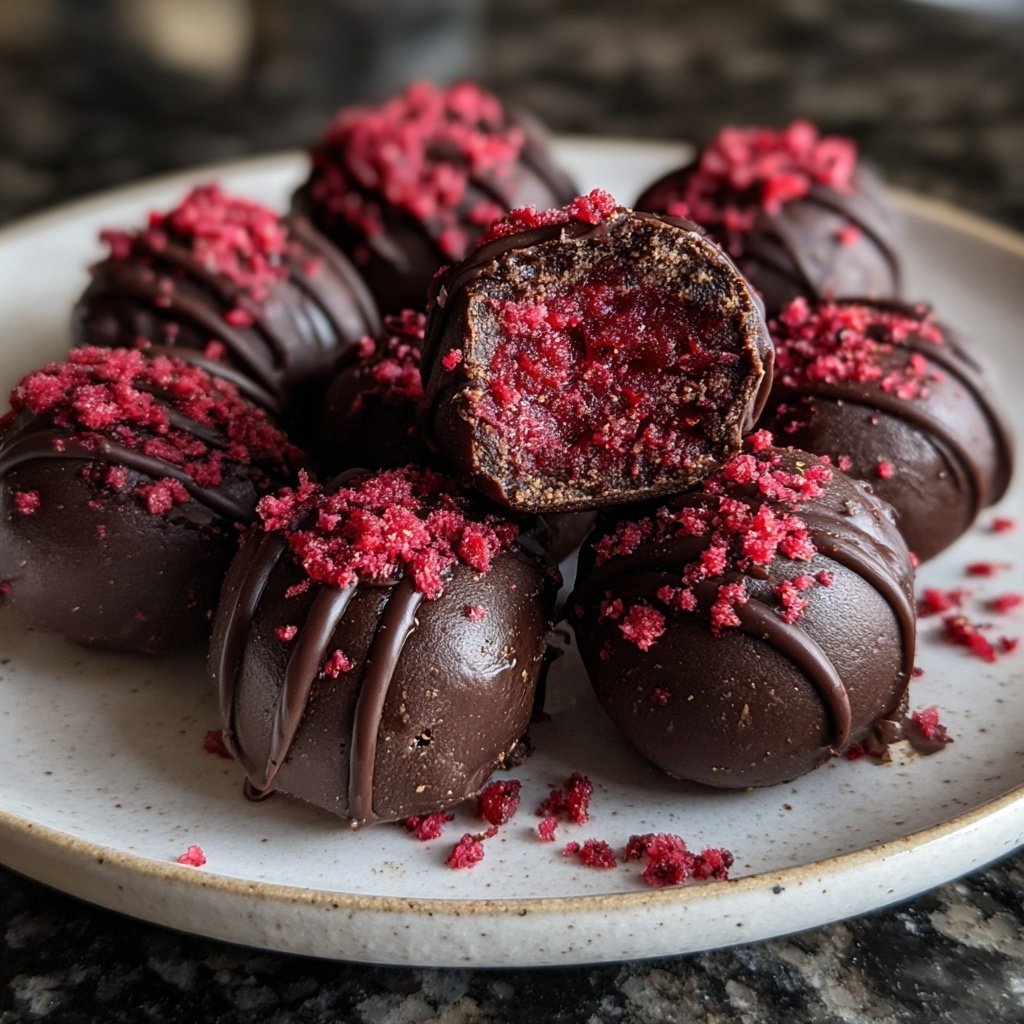 Chocolate Raspberry Truffles