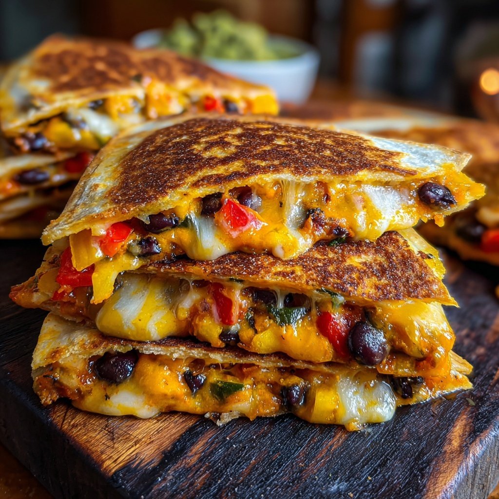 Super Bowl Baked Veggie Quesadilla Squares