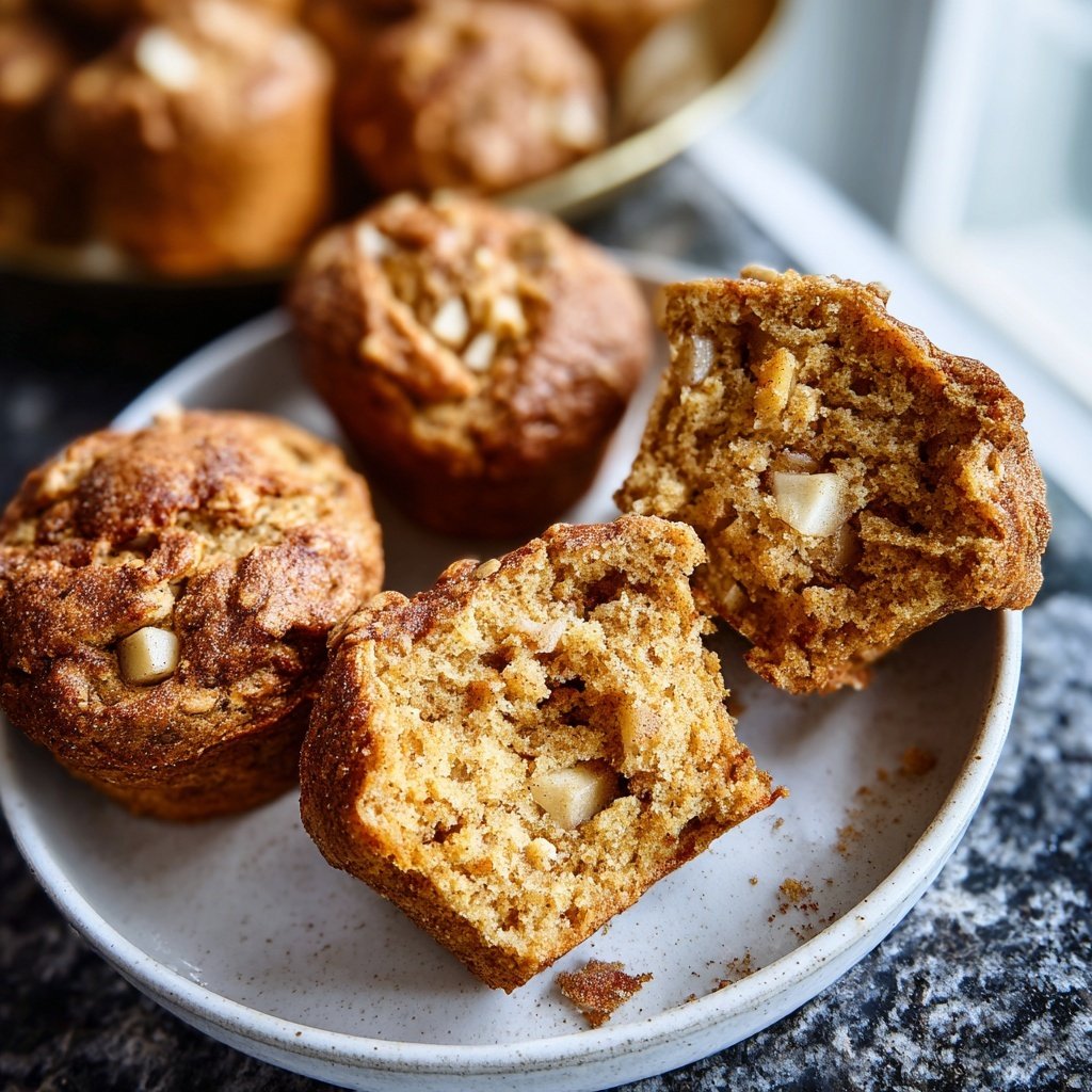 Cinnamon Apple Yogurt Muffins