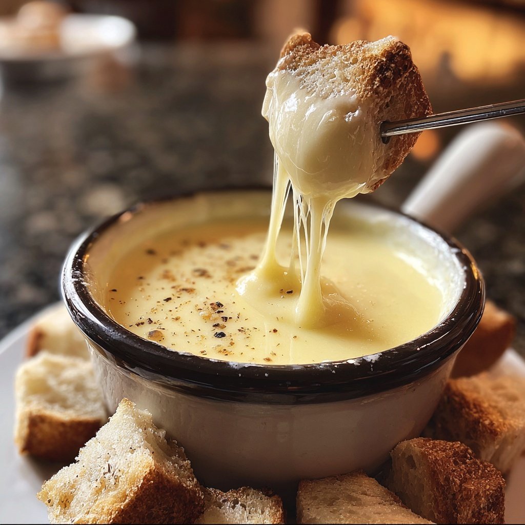 Fondue with Nutmeg and White Wine