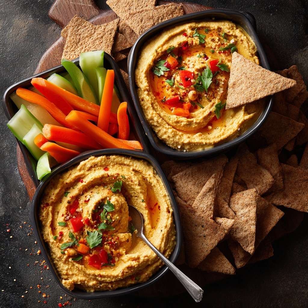 Healthy Snack Hummus Snack Boxes