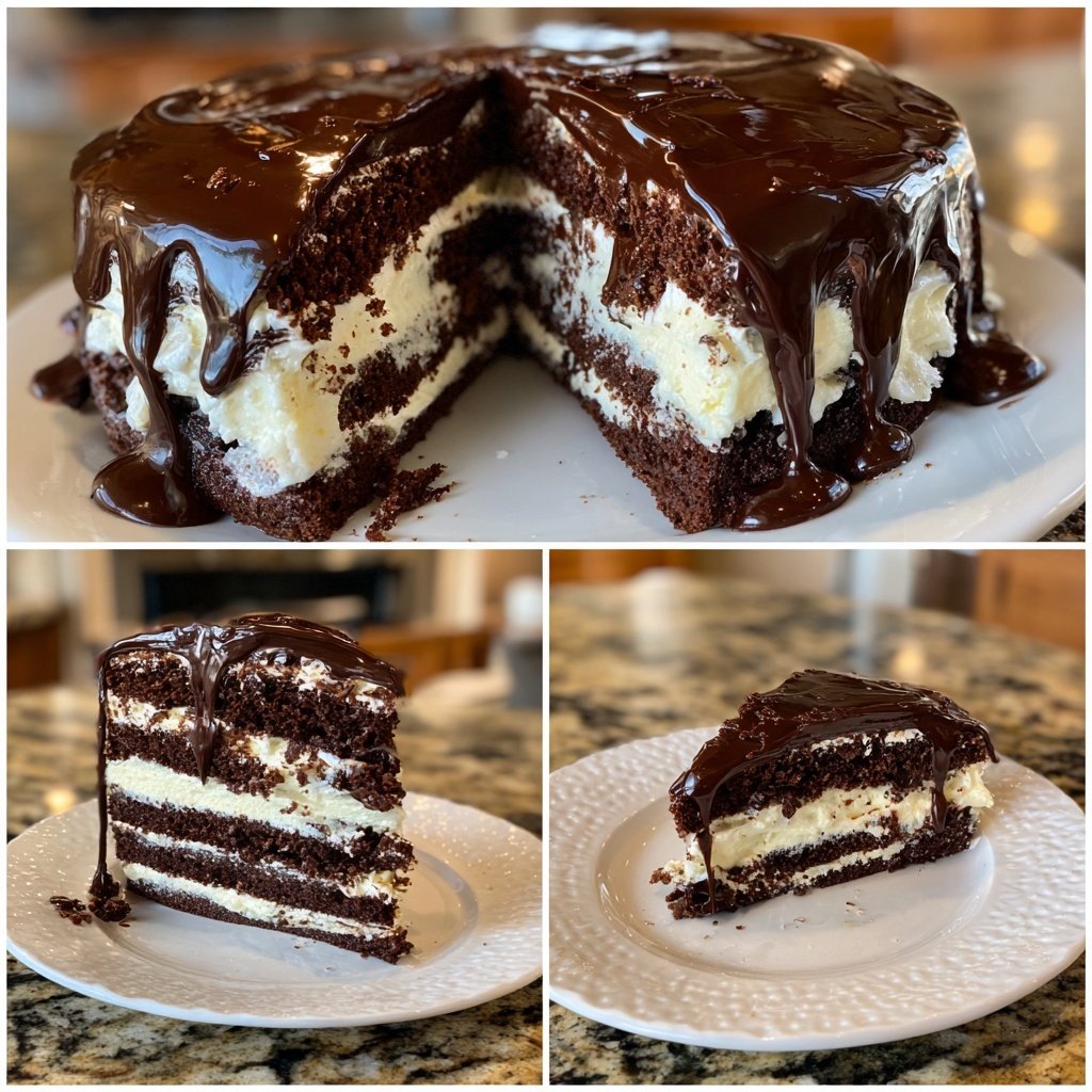 Chocolate Cake With Sour Cream Frosting