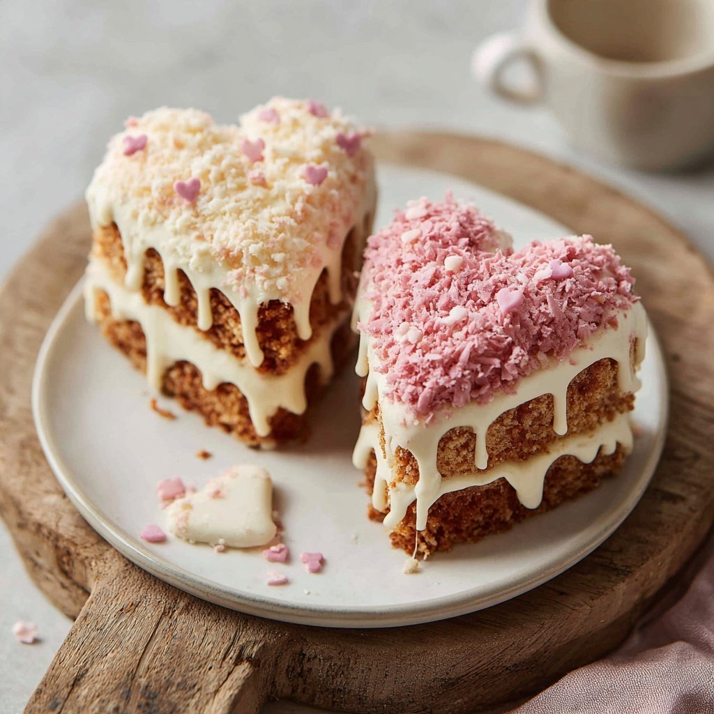 Mini Valentine Cakes for Two