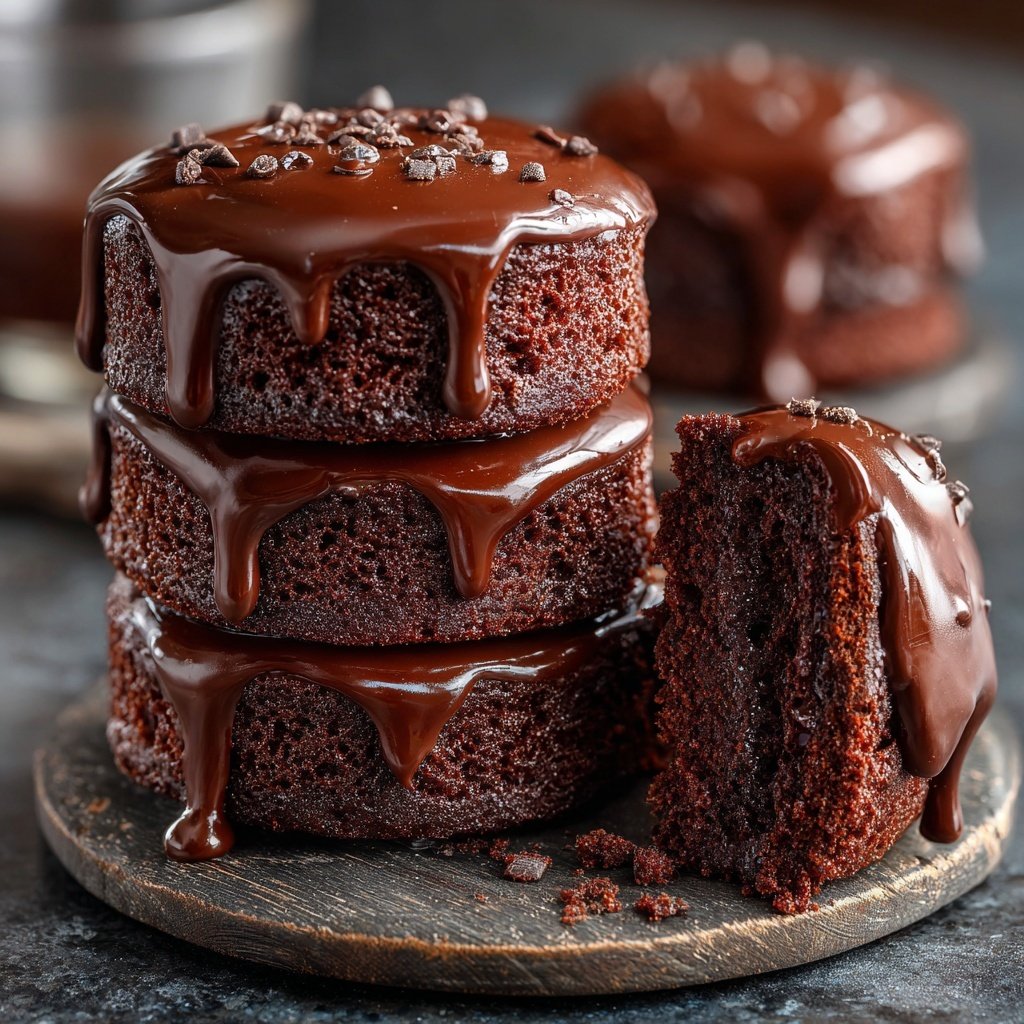 Super Bowl Desserts Mini Chocolate Layer Cakes