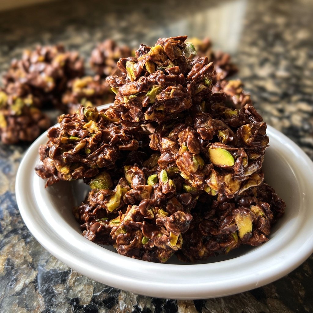 Chocolate Pistachio Snack Clusters