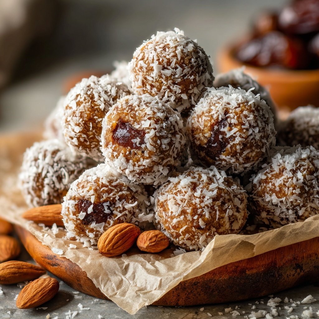 Healthy Almond Date Snack Bites