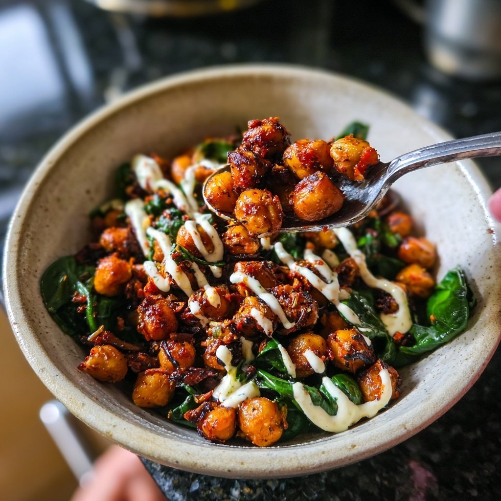 Smoky Roasted Chickpea Bowl