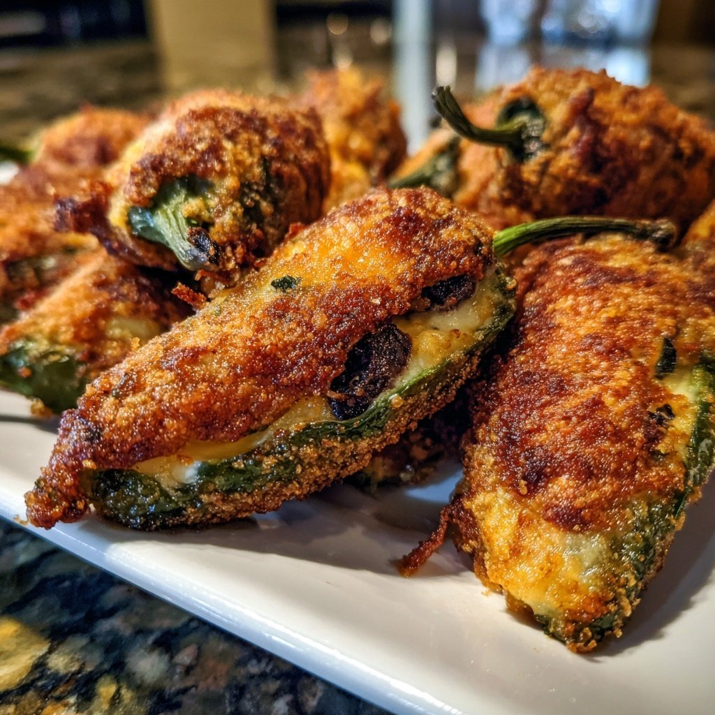 Jalapeno Poppers Stuffed with Black Beans