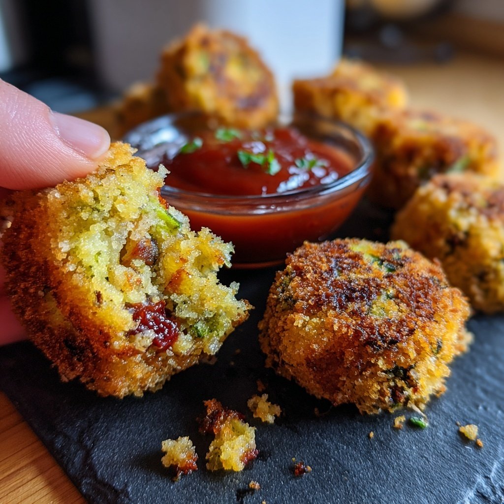 Crispy Polenta Veggie Nuggets