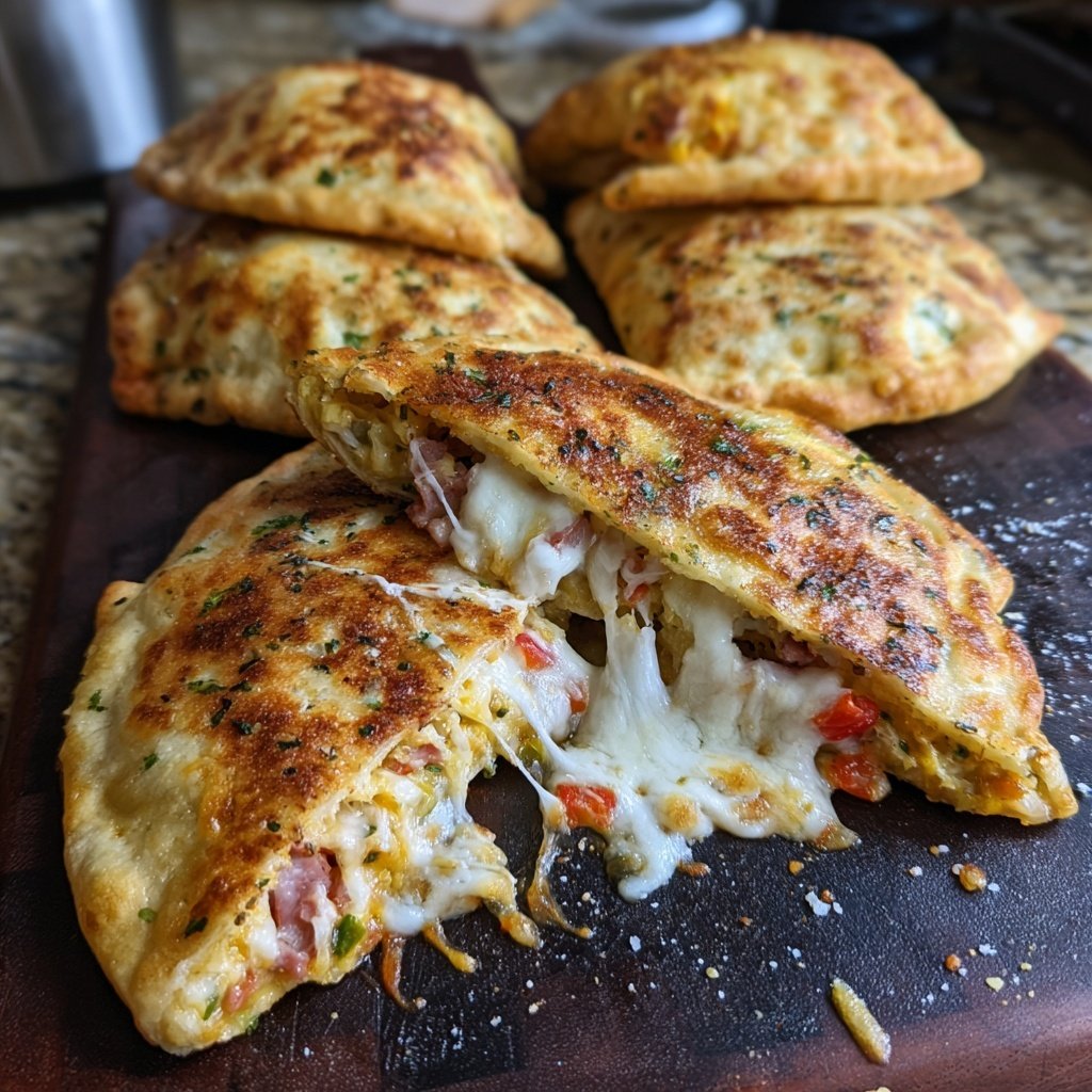 Super Bowl Party Food Stuffed Mini Flatbreads