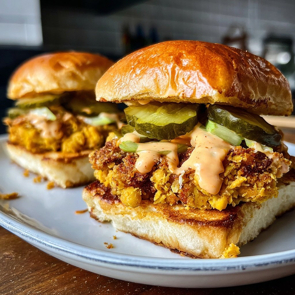 Spicy Chickpea Sliders