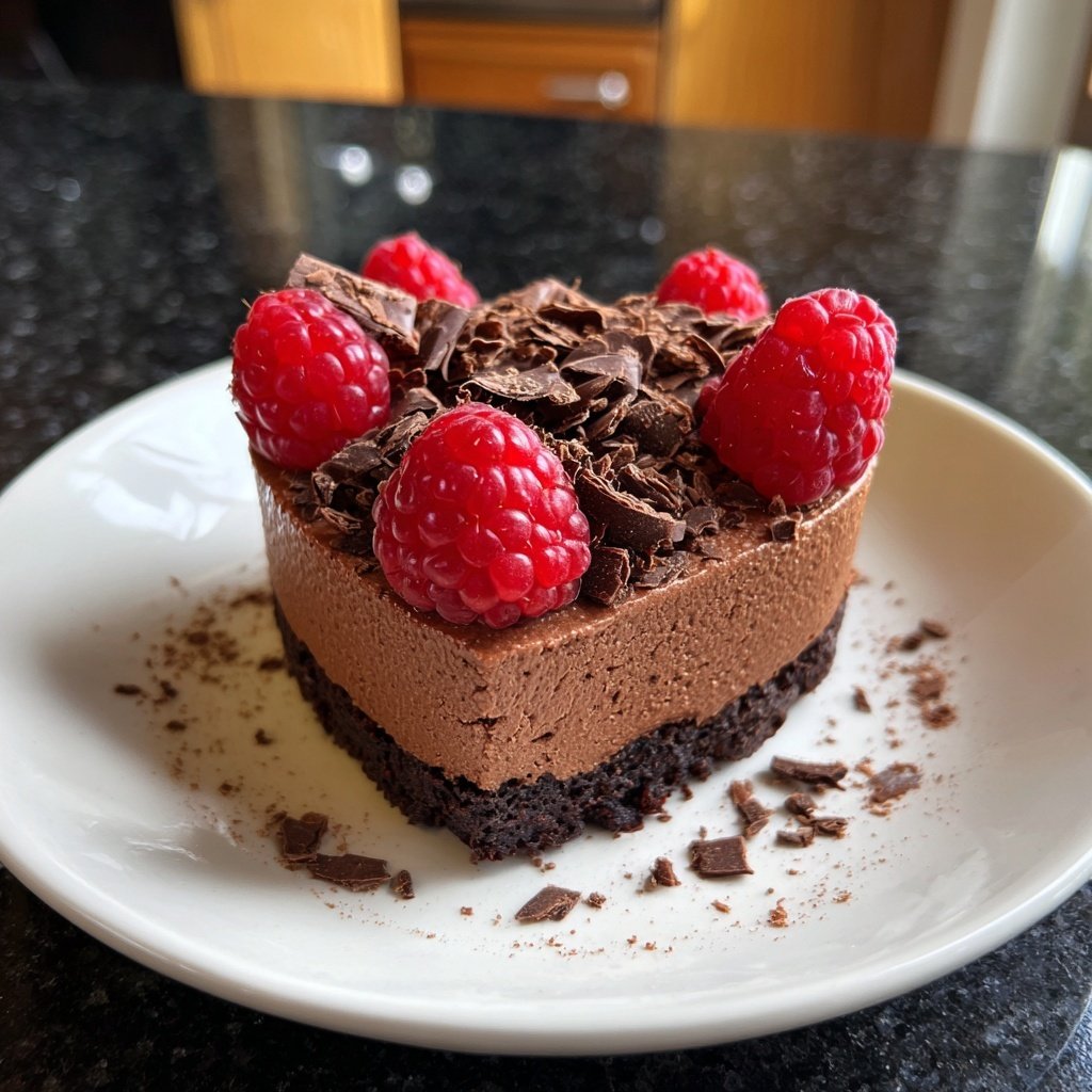 Mini Heart Cake with Chocolate Mousse